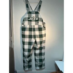 New York Jets plaid green men’s overalls/  FOCO NFL FOOTBALL-  Size. XL